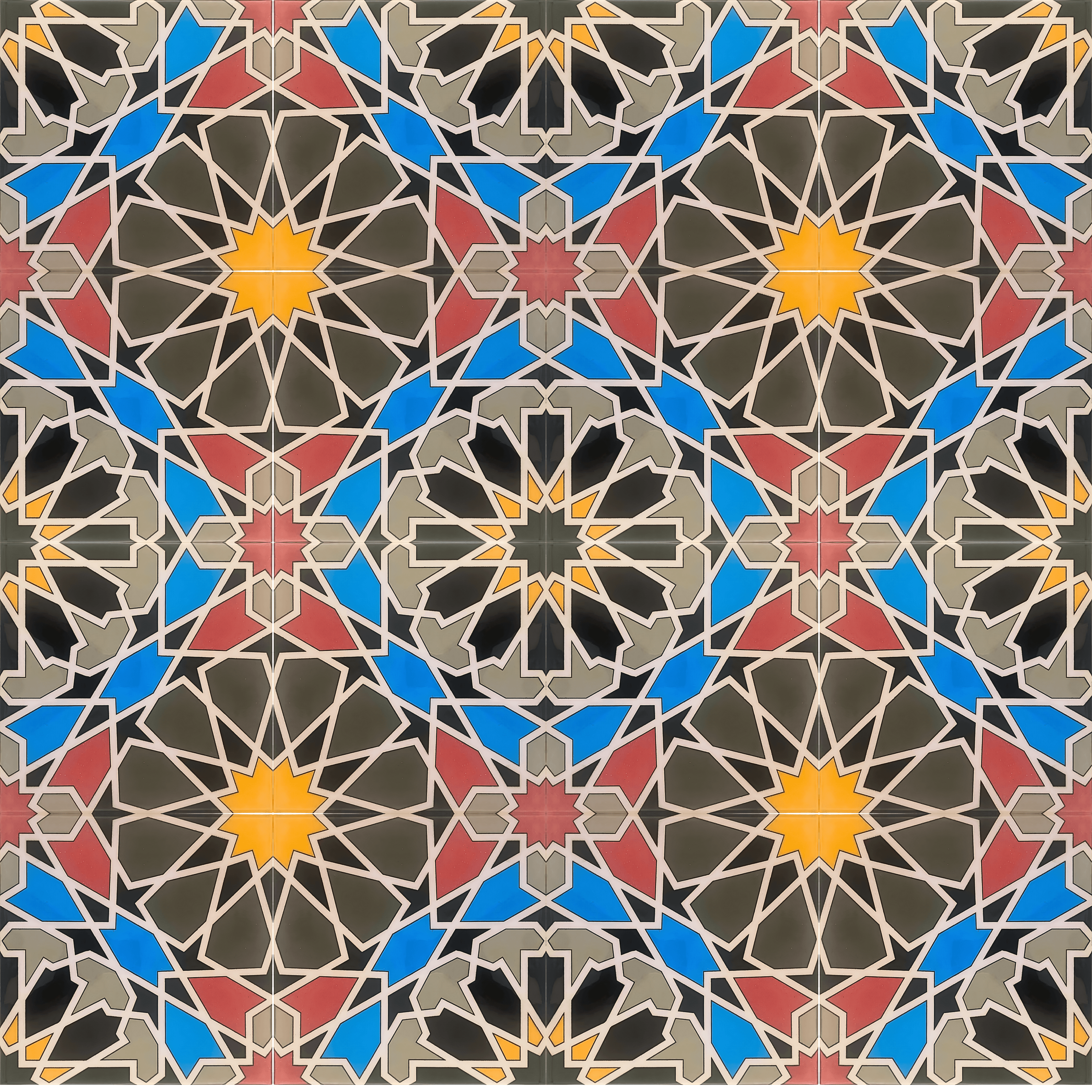 Khayal Geometric Tile by Iznik 