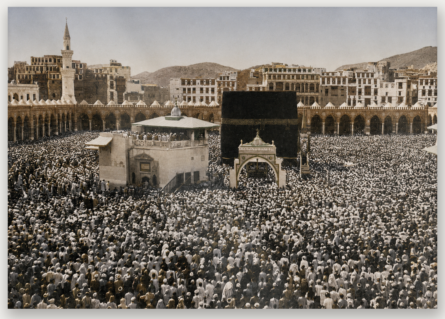 Hajj at the Kaaba — Historic Makkah, A4 / Perspex