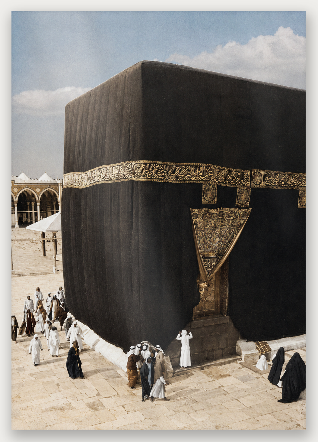 At the Door of the Kaaba — Historic Makkah, A4 / Perspex