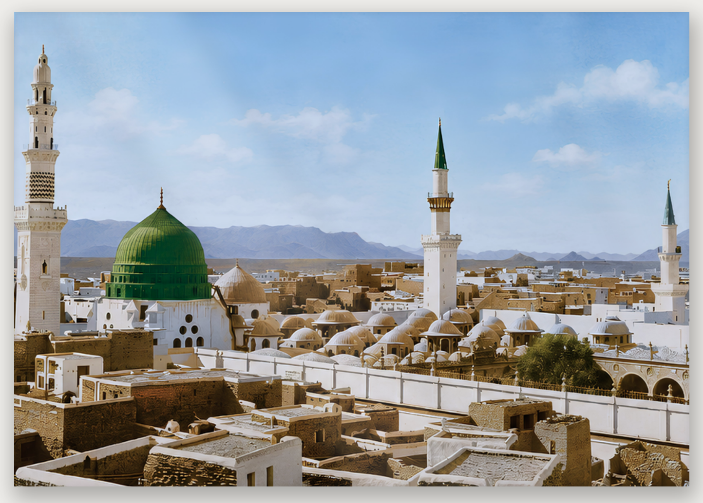 The Green Dome — Historic Madinah, A4 / Perspex