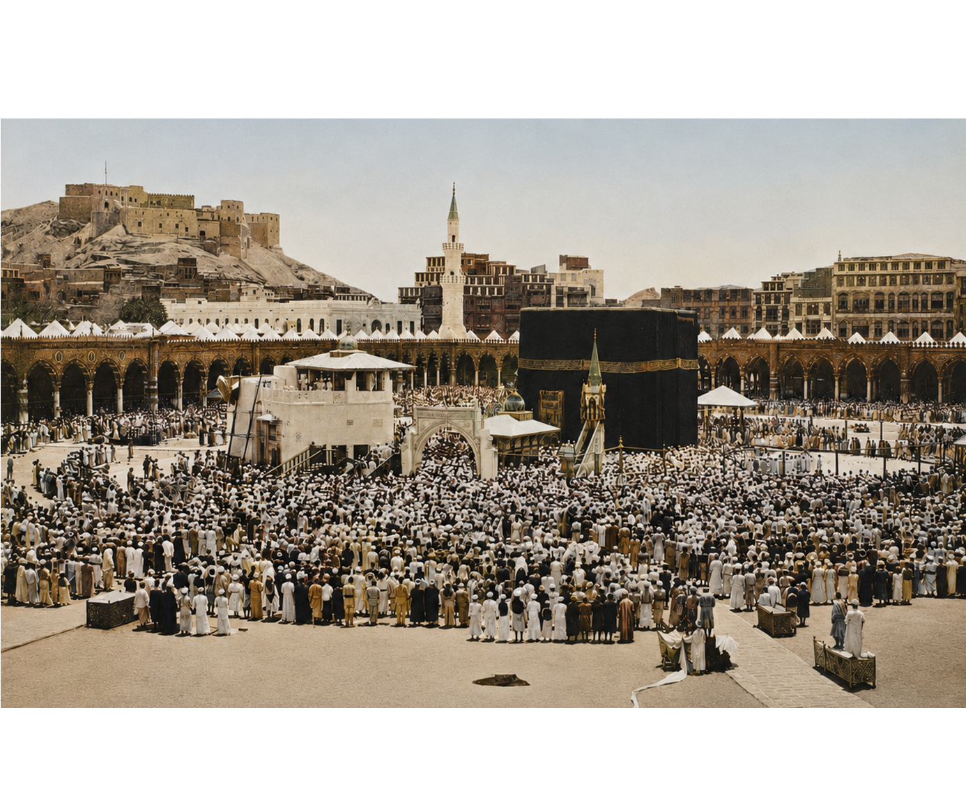 Restored historical view of Makkah